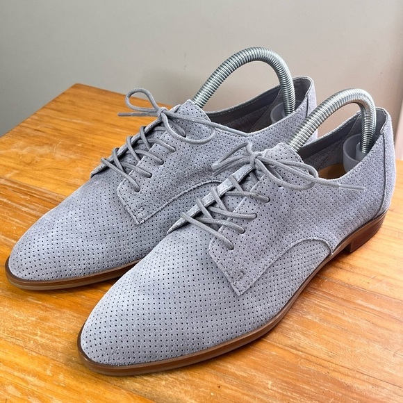 Crown Vintage Gray Perforated Flats - Picture 1 of 12